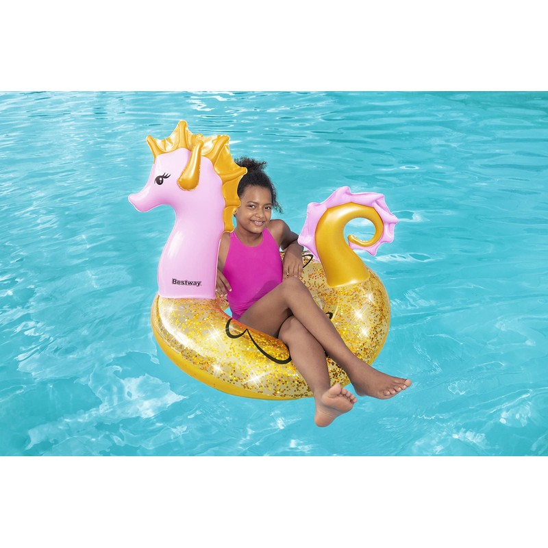 Bestway Swimming Ring "Glitter Seahorse" Diameter 115 x 104 cm