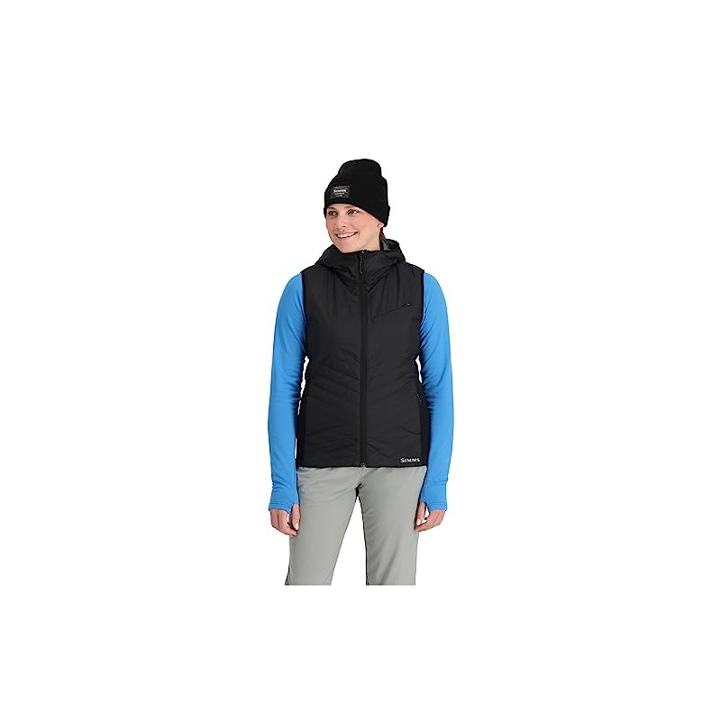 Simms Fall Run Hybrid Hooded Vest Black L
