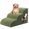 Romrol Dog Stairs Ramp for Beds Couches, Extra Wide Pet