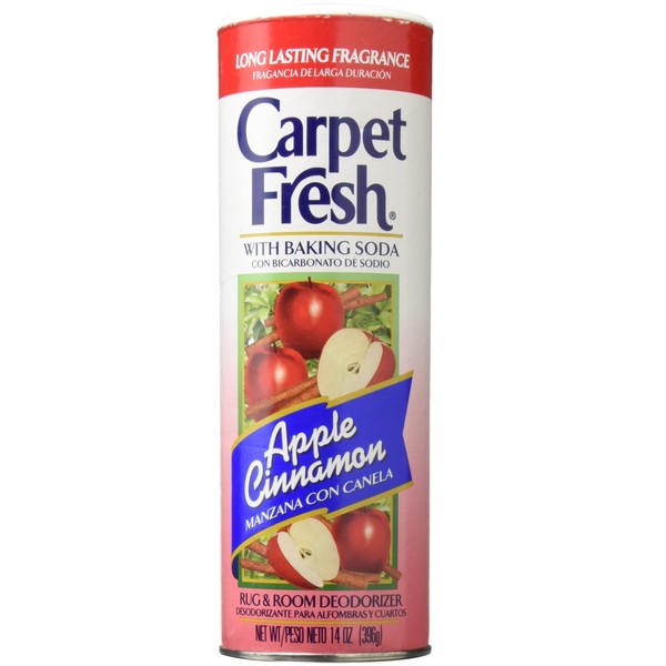 Carpet Fresh 277119 Rug and Room Deodorizer with Baking Soda, 14 oz. Apple Cinnamon Fragrance