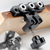 3in1 Woodworking Holes Drilling Locator Aluminum Alloy Punch Positioner Woodpiece