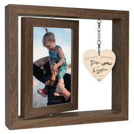 The Love Between A Father & Daughter Lasts Forever Photo Frame, Dad Birthday Father's Day Gifts Dad-Girl Gifts