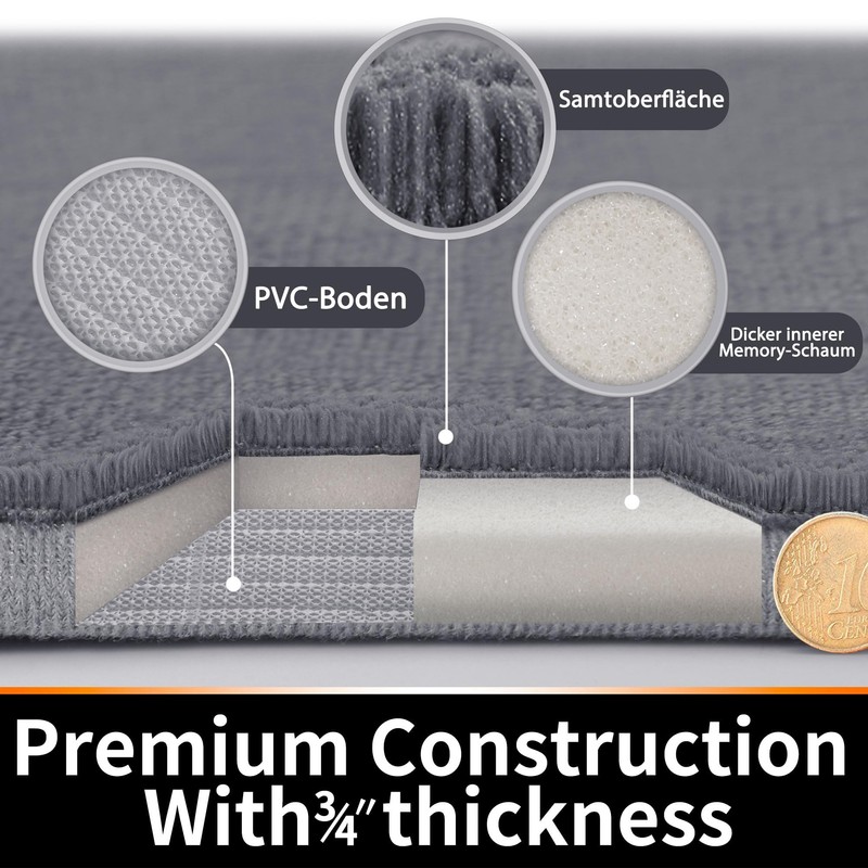 Yimobra Non Slip Bath Mat, 80 x 50 cm, Super
