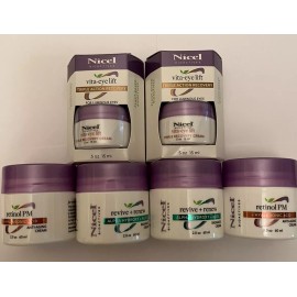 Nicel Bioactives Lot of 6 Nicel Bioactives Revive + Renew, Vita-eye Lift & Retinol PM Anti-Aging