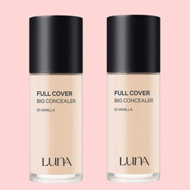 Luna Long Lasting Full Cover Big Concealer 40g, No. 1 Vanilla, 2 ea. / 루나 롱래스팅 풀 커버 빅 컨실러 40g, 1호 바닐라, 2개