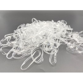 Progom - Clear Rubber Bands 50mm x 3mm Material TPU High Resistance 500g Bag