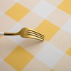 Yellow Gingham Tablecloth Rectangle 60" X 84" Yellow and White