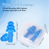 24 Pair Blue Ear Plugs Bulk NRR 29dB Reusable Silicone