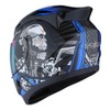 1Storm Motorcycle Bike Full FACE Helmet Mechanic Skull - Tinted