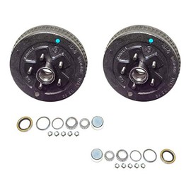 2PK 10" x 2-1/4" Trailer Brake Hub Drum Bearing Kit 5 on 4.5" 3500 lb Axle 22001K