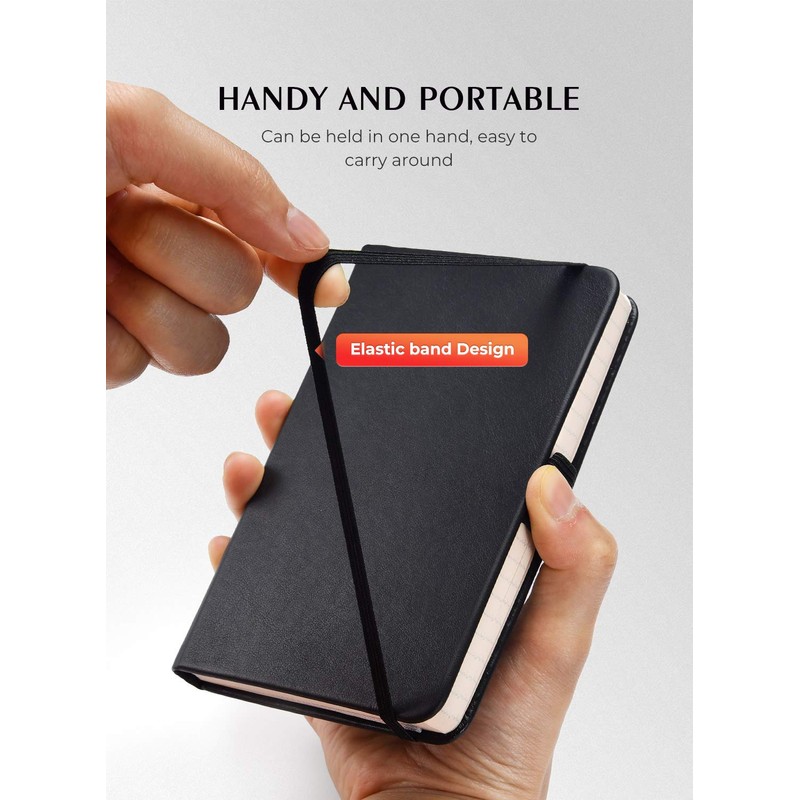 AISBUGUR Pack of 2 Notebook A6 Notebook Small Pocket Notebook