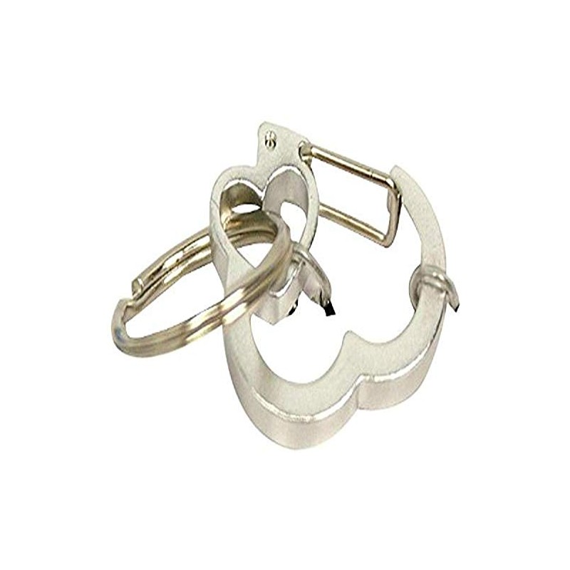 Rubit Medium Heart Aluminum Dog Tag Clip - Silver