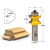 Yonico 13515 5 Bit Bullnose Router Bit 1/2-Inch Shank