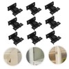 BUGUUYO 10pcs Plastic Furniture Brackets for Quick Fitting Cabinet Connections