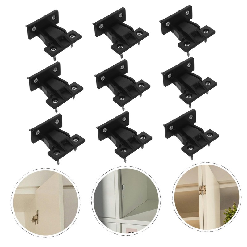 BUGUUYO 10pcs Plastic Furniture Brackets for Quick Fitting Cabinet Connections