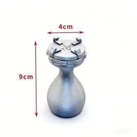 Mini Paint Handle, Model Hand Painting Holder for Miniautres Warhammer Accessories Precision Miniature Holder Tool Ergonomic Grip Stable Paint Stand(Silver)