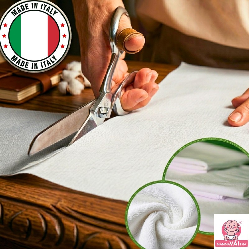 Traversa Impermeabile Lavabile Bambù 80x100 cm Lettino Culla Coprimaterasso