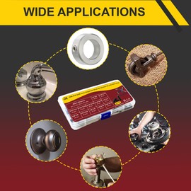 FIXXELY SAE Set Screws Assortment Kit, 240 PCS SAE Inch Grub Screws with Allen Keys, Alloy Steel, Corrosion-Resistant. Perfect for Bathroom Fixtures, Door Knobs, Faucets, Locks, DIY, and Home Repairs