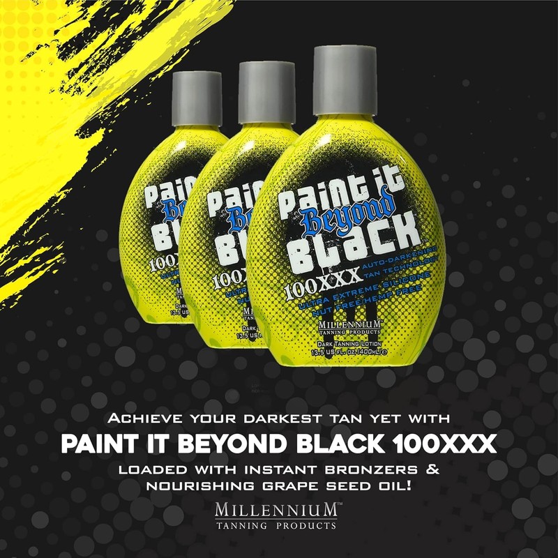 Millennium Tanning Paint it Beyond Black 100 XXX Dark Tanning