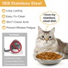 Lakerwin Stainless Steel Cat Bowls, Whisker Fatigue Relief Cat Food