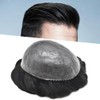 Hair Wonders Men's Toupee Real Human Hair Piece Poly Toupee