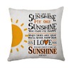 Hasodeo You Are My Sunshine Cushion Covers Gift Pillowcase for