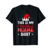 My Christmas Pyjamas Plaid Christmas Pyjamas T-Shirt, black