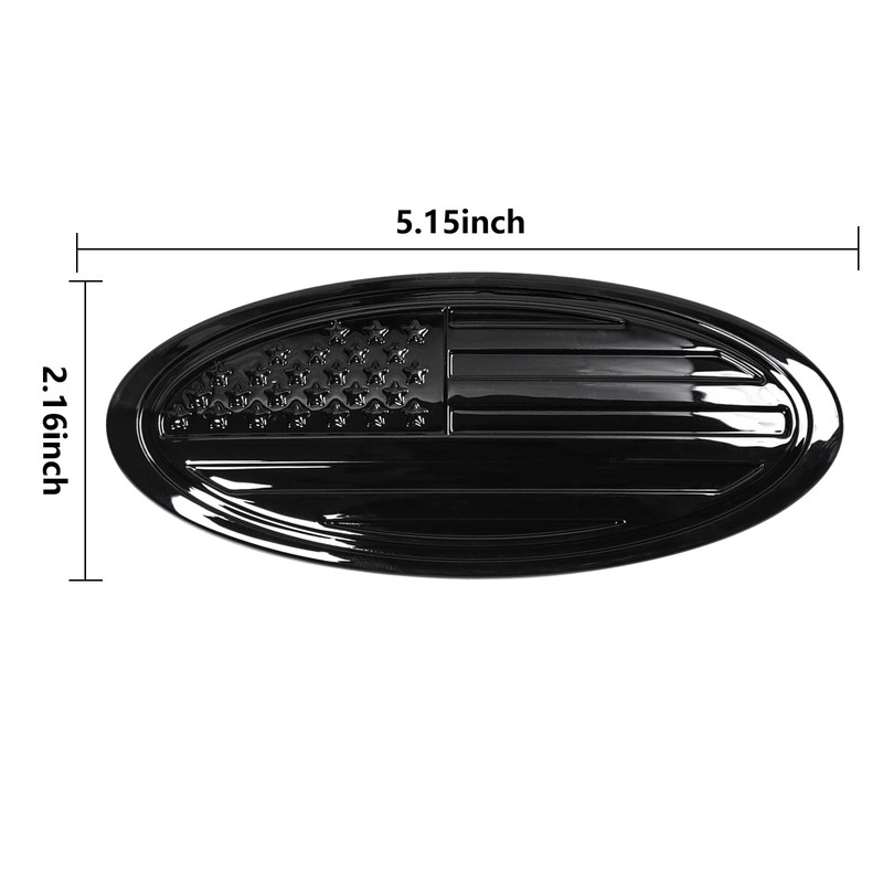 West-xingzhe Tailgate Emblem for Ford Bronco - American Black Flag