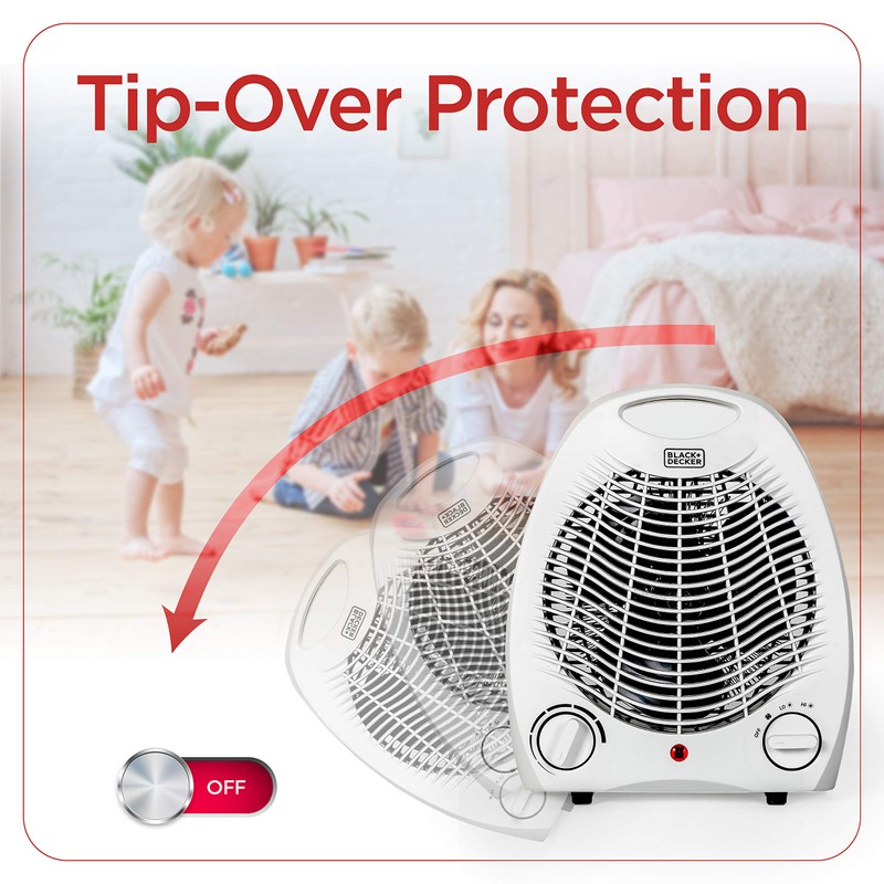 BLACK+DECKER Personal Desktop Heater, Space Heater for Office Desk, Home