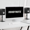 Vondynote Set of 2 Desktop Studio Monitor Speaker Stands Bookshelf