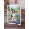 Caroline's Treasures Sheltie Spring Path Greeting Cards Pack of 8