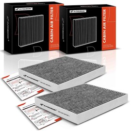 A-Premium 2-PC Cabin Air Filter with Activated Carbon Compatible with Hyundai & Kia - Kona 18-22, Tucson 16-21, Veloster 19-21, Venue 20-23, Seltos 21-23, Soul 20-23, Sportage 17-22