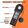 BTMETER Illuminance Light Meter w/Bluetooth - Digital Lumen Tester Measure