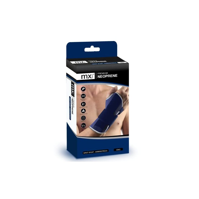 Premium Neoprene Wrist Support Ambi Removable SPLINTS S/M/L