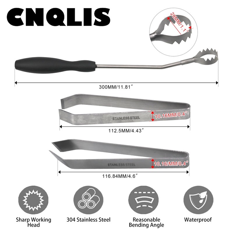 CNQLIS Lung Remover Tool for Easy Evisceration of Poultry Lungs