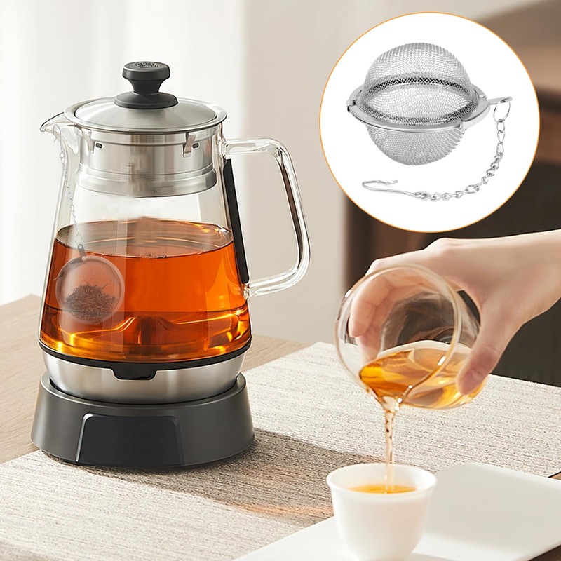 2 Pcs Stainless Steel Mesh Tea Balls, 4.5cm & 5.5cm
