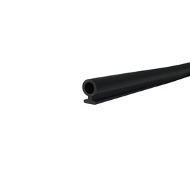 Gordon Glass Black Bulb Type Weatherstripping for Door and Windows, 7/32" Dia, 1/8" Backing - 20 Ft.
