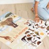 POPPIK Sticker Poster, Savannah, Interactive Educational Poster with Removable Stickers,