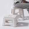 SHIMOYAMA Folding Step Stool 15IN Tall Plastic Foldable Step Stool