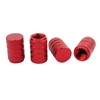 TOMALL Round Style Tire Valve Stem Caps Red for Vehicle