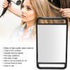 Double Handle Mirror Large Rectangle Makeup Barber Hair Handheld Back