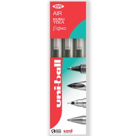uni-ball EYE - UB-157 Rollerball Pens - 0.7mm Nib - In Gift Box Packaging (Pack of 3, Green)
