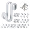 20Pcs Clothes Hanger Connector Hooks,Huggable Style Hangers Cascading Clothes Hangers