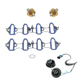 Knock Sensor Harness Intake Manifold Gasket Kit Set 4pc for Silverado Sierra New