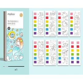 Watercolor Painting Books for Beginners, Wonderful Holiday Style Kids Student DIY Toy Art Supplies, Hours of Painting Fun for Children, Great to Kid Child Watercolor Drawing Student Artist (C)