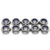 LOYELEY Hex Lock Nuts 10pcs M6 x Width 10mm Thickness