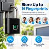 Fingerprint Padlock for Keyless Access – Rechargeable Zinc Alloy Lock