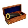 Science Purchase 78TELE15 Handheld Brass Telescope with Wooden Box, 15"