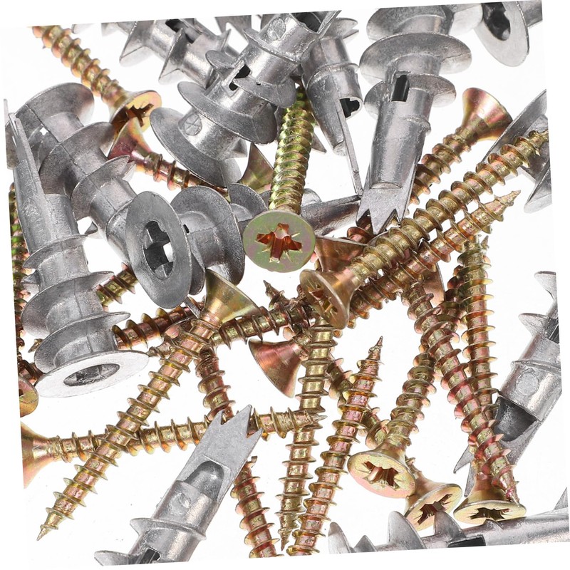 VILLFUL 20 Pack Drywall Anchors Hollow Wall Plugs Spiral Design