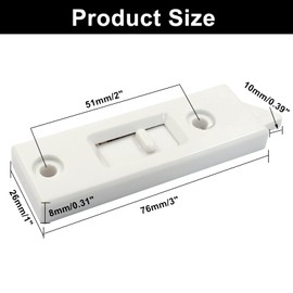 Kyuionty Window Latch Locks Replacement Window Parts and Hardware, Plastic Spring Loaded Sliding Window Tilt Latch for Home Window Accessories, Pack of 8 (White)